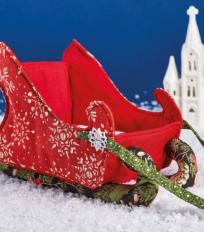 Santa Christmas Sleigh Toy Sewing Pattern