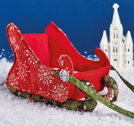 Santa Christmas Sleigh Toy Sewing Pattern