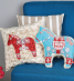 Scandi Dala Horse Cushions Sewing Pattern
