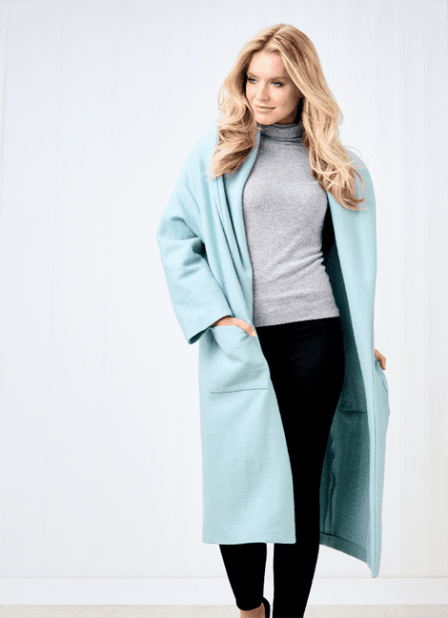 Simple Boiled Wool Serena Coat Sewing Pattern