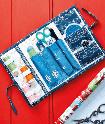 DIY Portable Roll-up Sewing Kit PDF Pattern