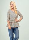 Frilled Peplum-Style Top