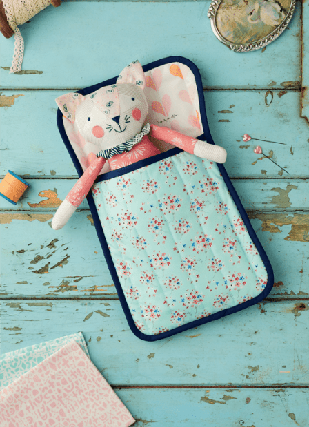 Cat Softie Toy With Sleeping Bag Sewing Pattern