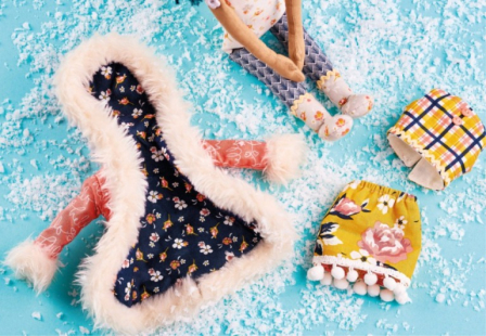 Winter Doll Toy With Outfits Sewing Pattern