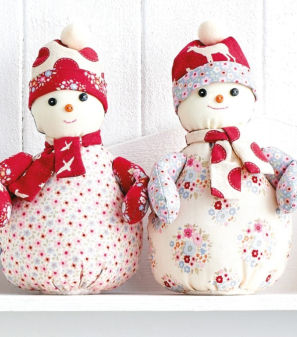 Snowman Duo Christmas Toy Sewing Pattern