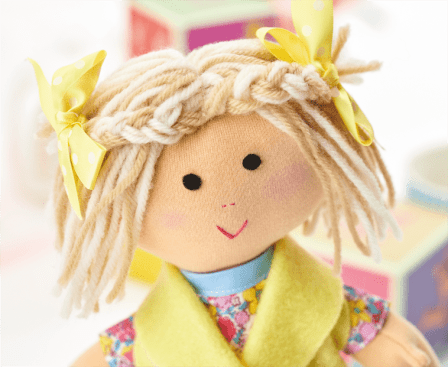 Two-Part Suzy Dolly Cuddle Toy Sewing Pattern Part 1
