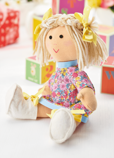 Two-Part Suzy Dolly Cuddle Toy Sewing Pattern Part 1