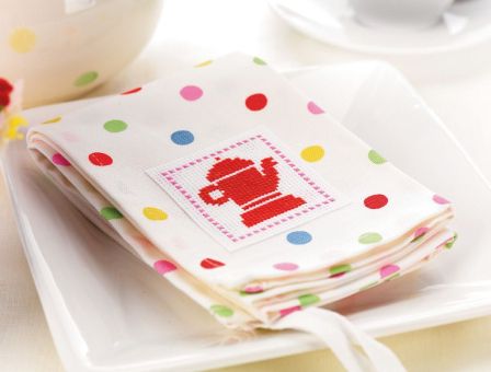 Cross Stitched Tea Cloths