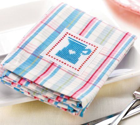 Cross Stitched Tea Cloths