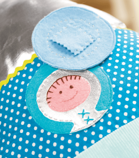 Rocket Tooth Fairy Cushion