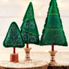 Embroidered Christmas Trees Sewing Pattern