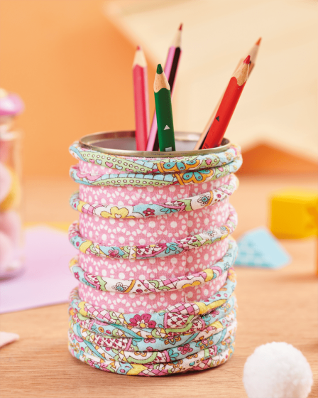 DIY Recycled Tin Pen Holder Sewing Pattern