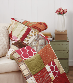 Upholstery Fabric Patchwork Throw Tutorial