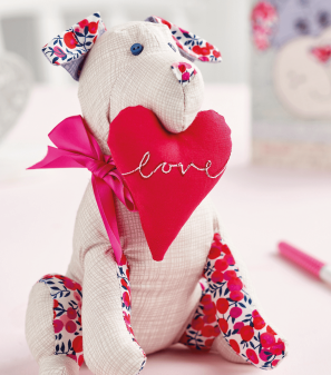 Puppy Dog Plush and Valentine’s Card Pattern