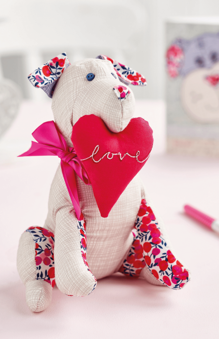 Puppy Dog Plush and Valentine’s Card Pattern