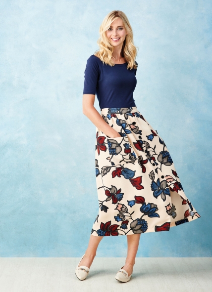 Simple Midi Skirt - Free sewing patterns - Sew Magazine