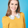 Vintage-Style Embroidered Collar Pattern