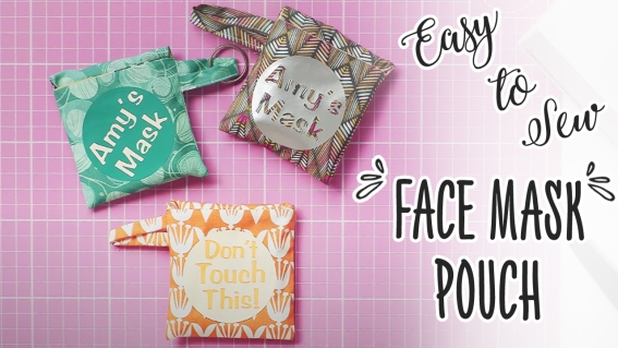Simple To Sew Facemask Pouch