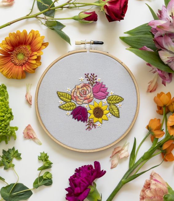 Sew 160 March 22 Bouquet Hoop Sew 160 March 22 Bouquet Hoop