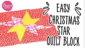 Easy Christmas Star Block Quilt - The Crafts Channel