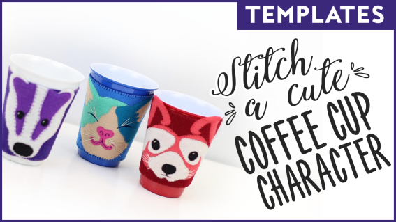 Stitch A Cute Coffee Cup Character Templates