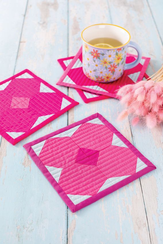 Sew 160 March 22 Retro Bloom Coasters Sew 160 March 22 Retro Bloom Coasters