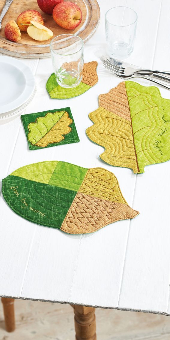 Sew 128 October 19 Acorn Placemats Sew 128 October 19 Acorn Placemats