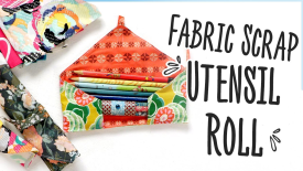 Fabric Scrap Utensil Roll - The Crafts Channel