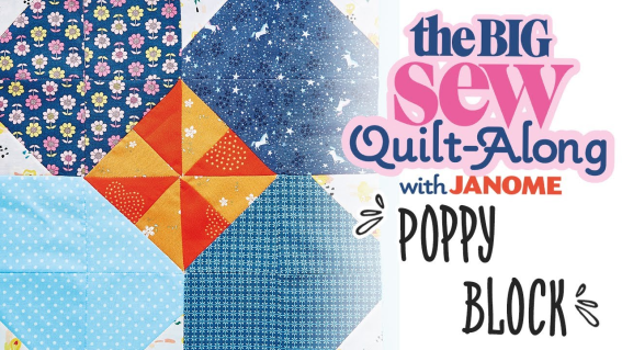 The Big Sew Quilt-Along - Poppy Block