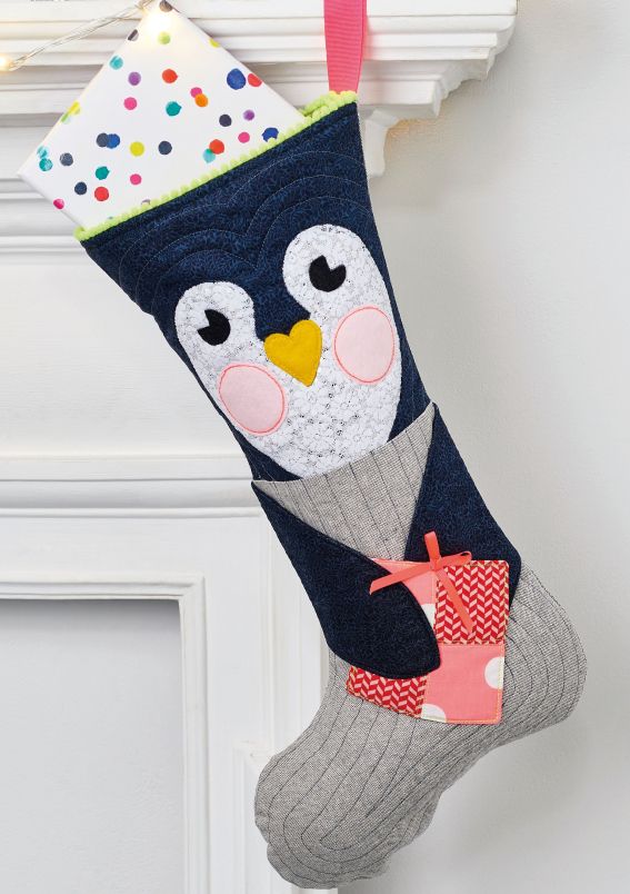 Sew 130 Nov 19 Penguin Stocking