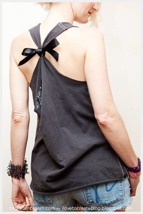 DIY Rocker bow t-shirt