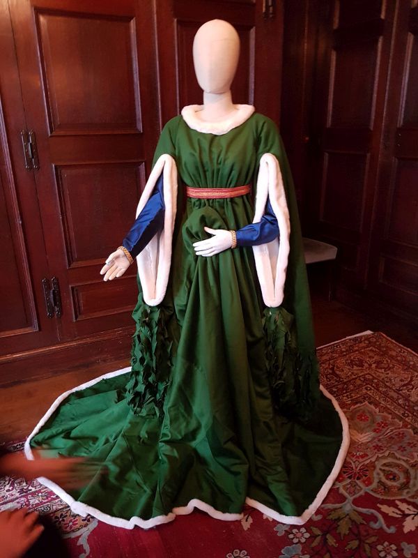 This beautiful gown was inspired by The Arnolfini Portrait (Credit: Sophie Johnson)