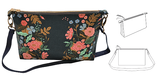 Turn A Zip Pouch into a Crossbody Bag