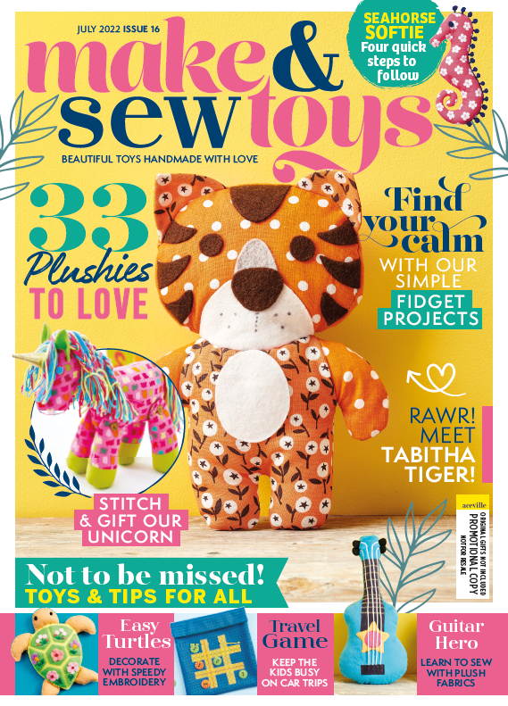 Make and sew toys magazine cover