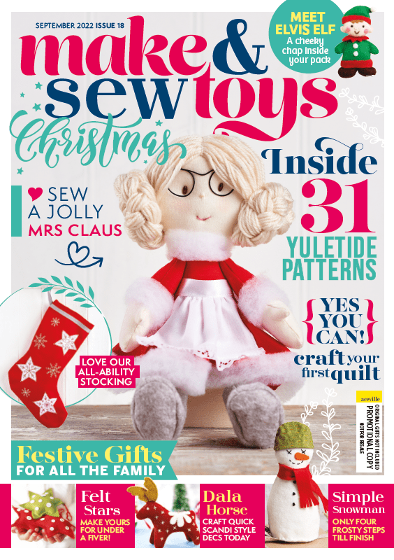 Make and sew toys magazine cover