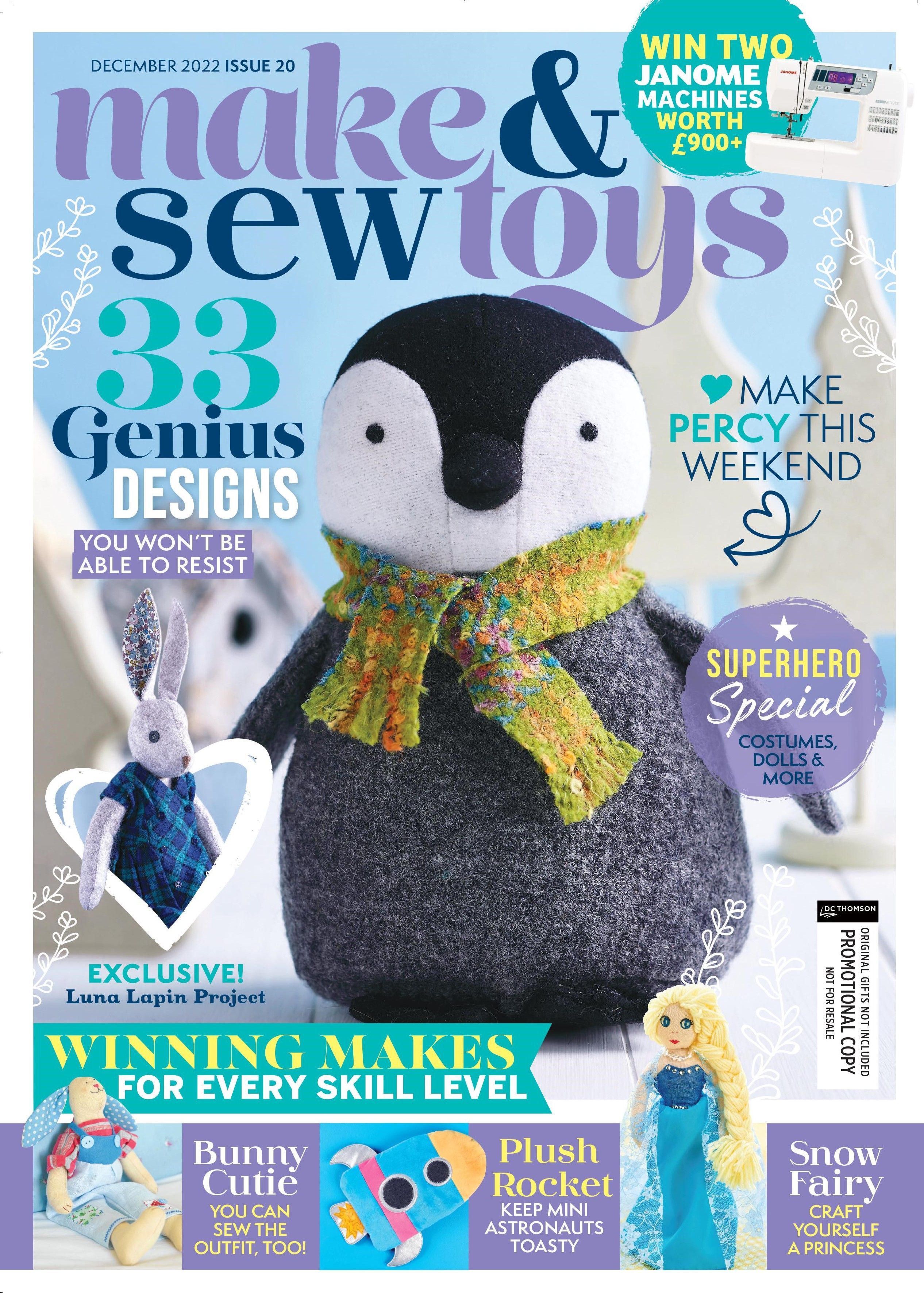 Make and sew toys magazine cover