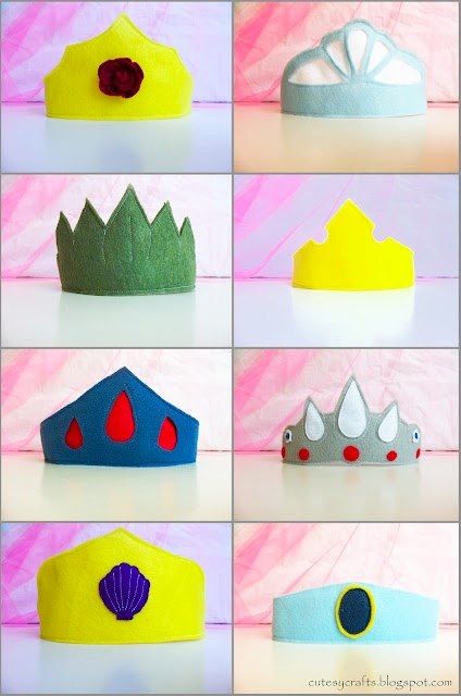 Sew princess fancy dress crowns