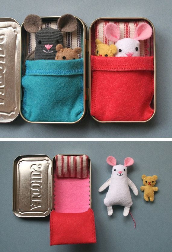 Sew a wee mouse in a tin house sleepover friends