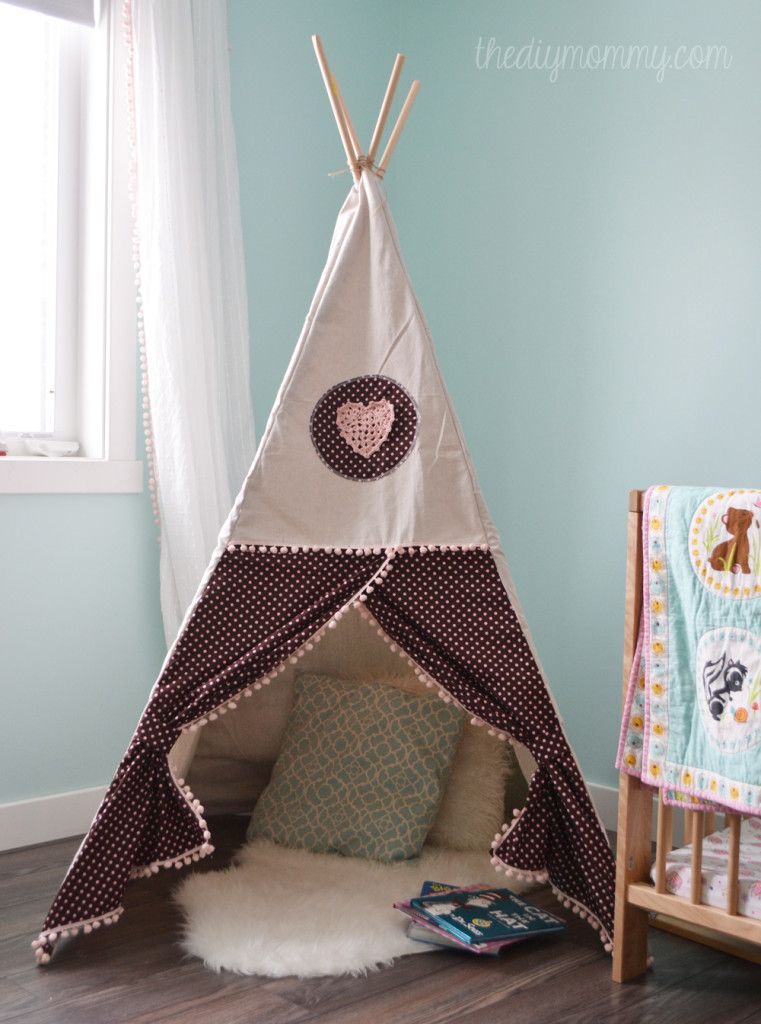 DIY sewing tipi play tent