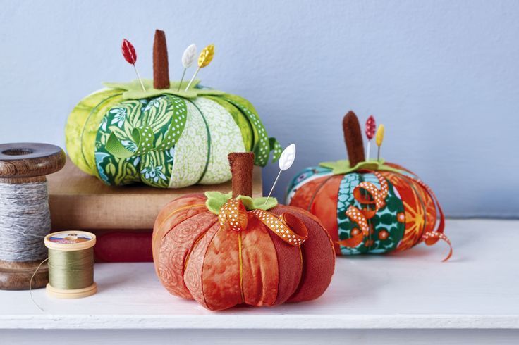 pumpkin pin cushions