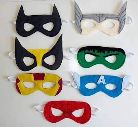 Sew superhero kids masks