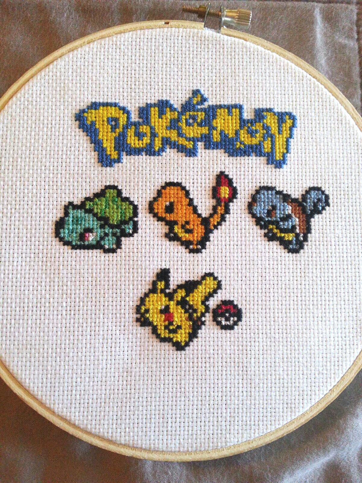 Free Pikachu Cross Stitch Pattern Pokemon Pokeball – Cross Stitch