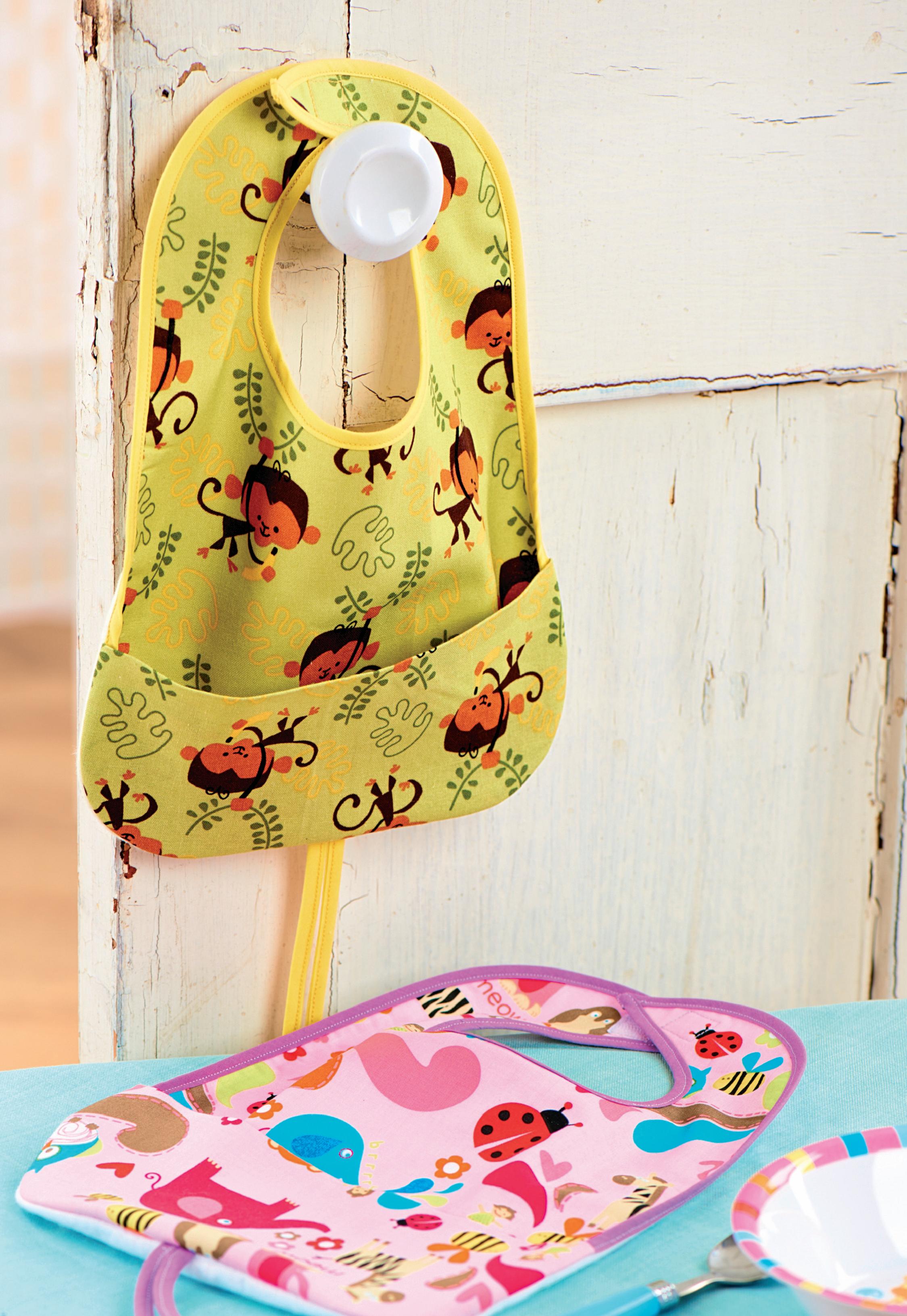 Animal Print Baby Bibs - Free sewing patterns - Sew Magazine