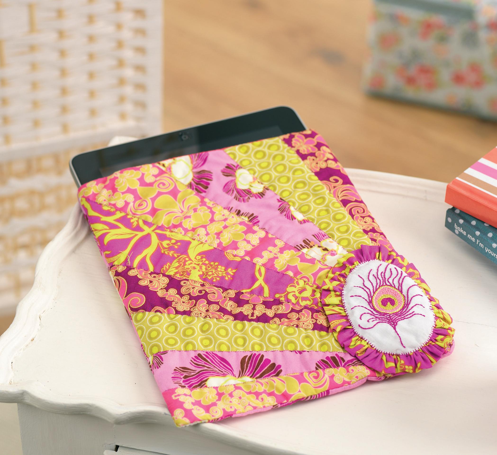 Art Gallery Fabrics Tablet Case Free sewing patterns Sew Magazine