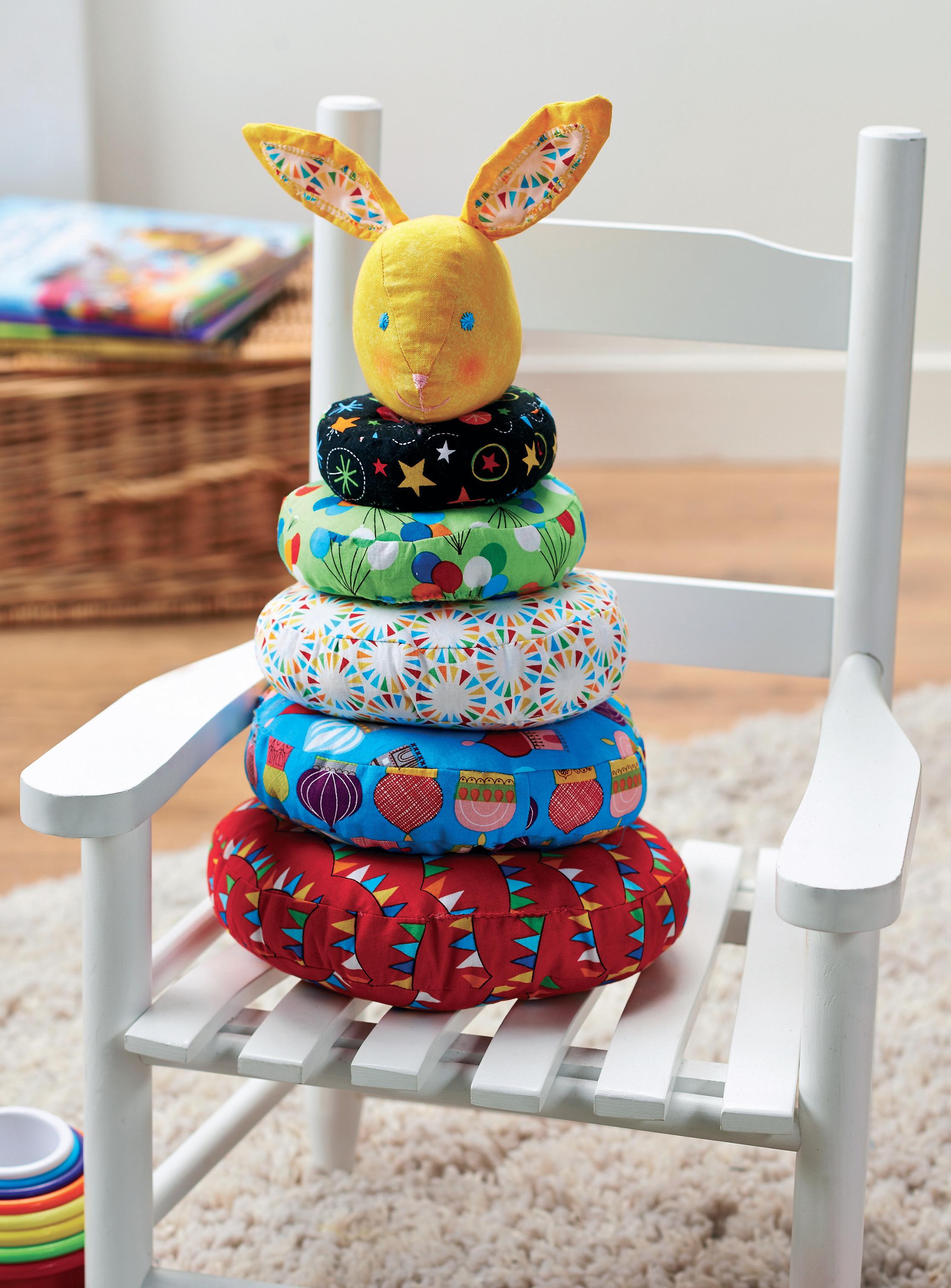 Fabric Baby Stacking Ring Game Free sewing patterns Sew Magazine
