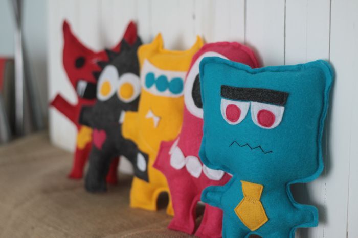 Sew felt monsters