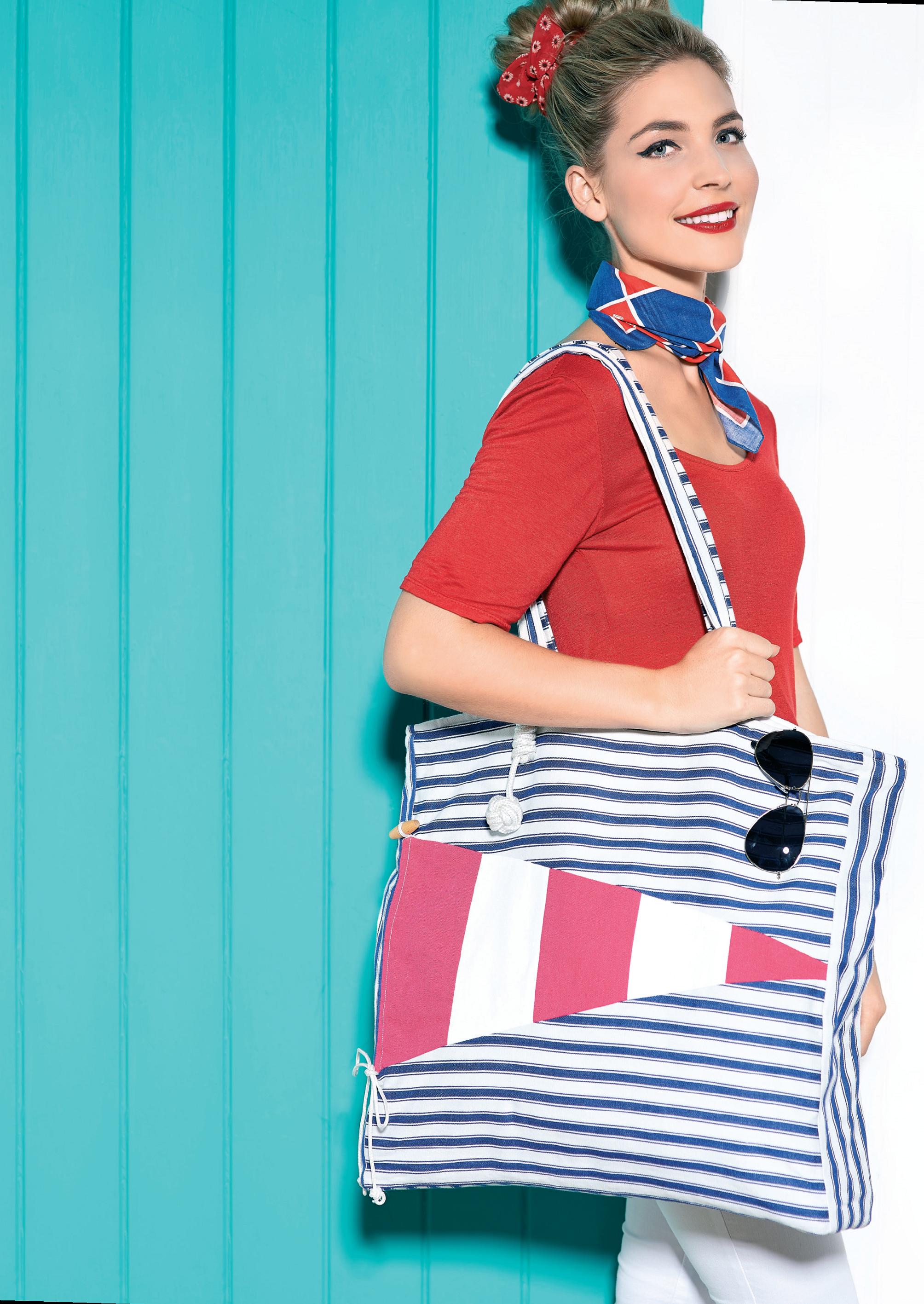 Nautical Beach Bag Free sewing patterns Sew Magazine