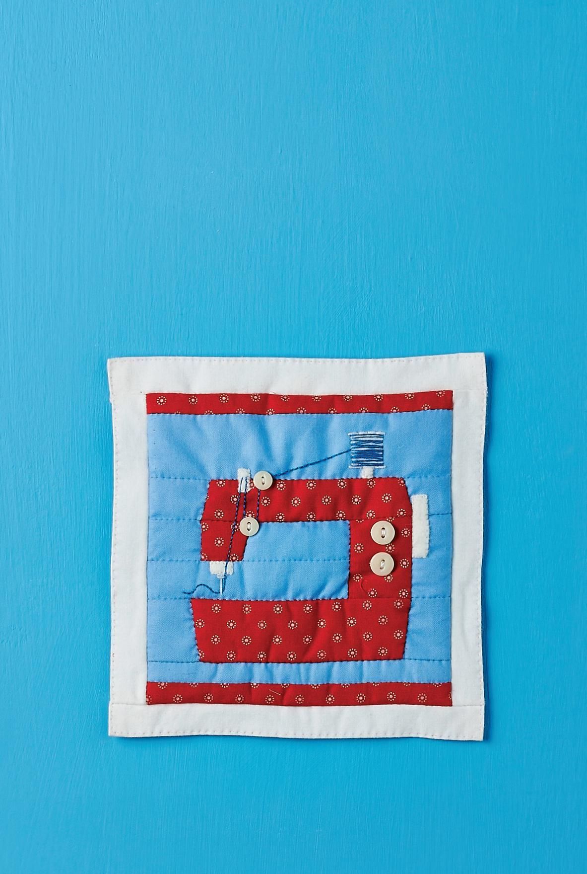 Patchwork Collectable Series Sewing Machine Block Free sewing