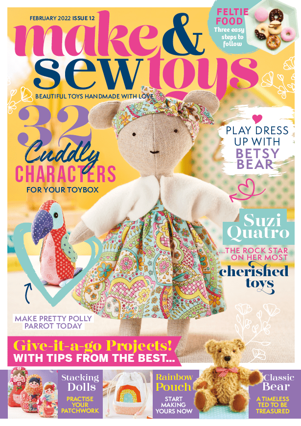 Make & Sew Toys Issue 12 Template Pack Magazine Templates Sew Magazine