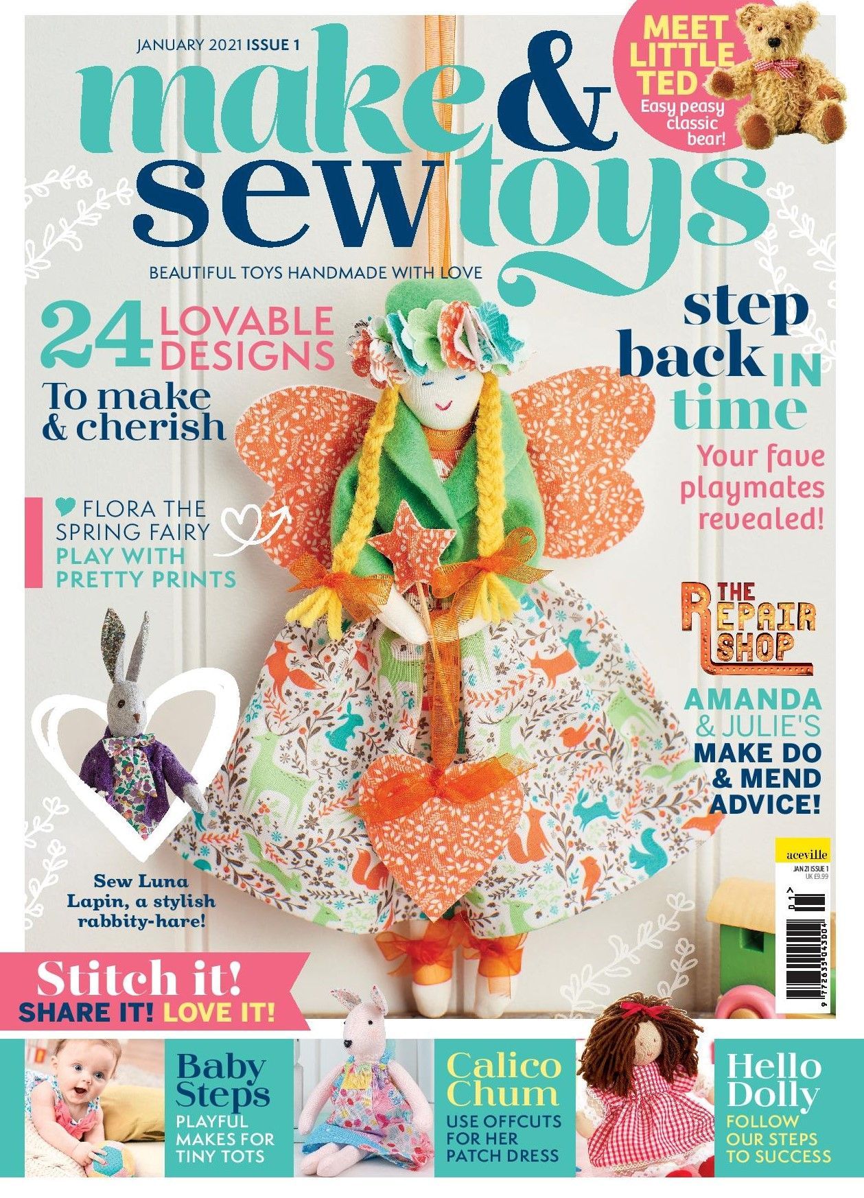 Make &amp; Sew Toys: Issue One Template Pack - Magazine Templates - Sew